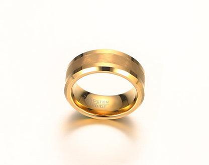 8MM Brushed Tungsten Steel Ring