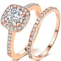 European And American Popular Women's Engagement Ring Set