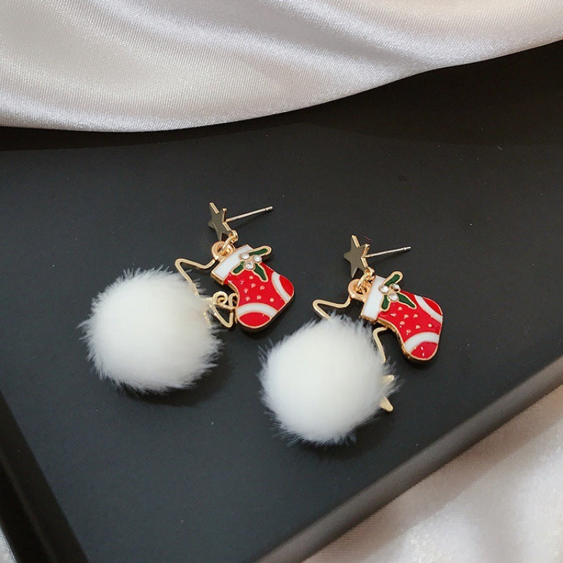 Christmas Earrings Holiday Gift Jewelry Girl